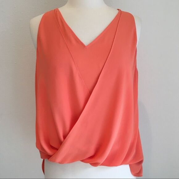 Elizabeth & James sleeveless orange blouse EUC SzS - Picture 2 of 9